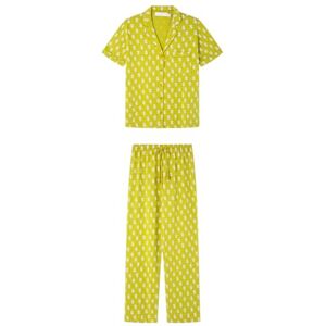 Women'secret Long Pyjama Mix and Match Recipe für Damen, gelb, 36 Women'secret Long Pyjama Mix and Match Recipe für Damen, gelb, 36