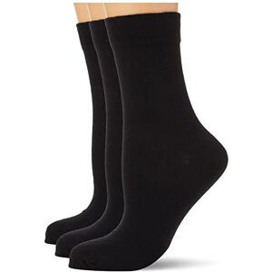 Nur Die 3er Pack Ohne Gummi Socken mit Komfortbund ohne Einschneiden weiche Baumwolle Damen, schwarz, 35-38 Nur Die 3er Pack Ohne Gummi Socken mit Komfortbund ohne Einschneiden weiche Baumwolle Damen, schwarz, 35-38