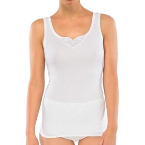 Schiesser Damen Unterhemd Trägertop, 2er Pack, Gr. 44, Weiß (Weiss 100) Schiesser Damen Unterhemd Trägertop, 2er Pack, Gr. 44, Weiß (Weiss 100)