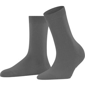 FALKE Damen Socken Cosy Wool W So Wolle Kaschmir einfarbig 1 Paar, Grau Flanell 3210, 35-38 FALKE Damen Socken Cosy Wool W So Wolle Kaschmir einfarbig 1 Paar, Grau Flanell 3210, 35-38