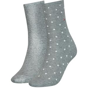 Tommy Hilfiger Damensocken mit Punkten Middle Grey Melange 35/38 Tommy Hilfiger Damensocken mit Punkten Middle Grey Melange 35/38