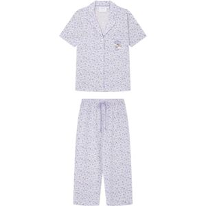 Women'secret Schlafanzug aus 100% Baumwolle, Lila, Snoopy-Set, Violett, Bedruckt, Größe S für Damen, Violetter Druck, 36 Women'secret Schlafanzug aus 100% Baumwolle, Lila, Snoopy-Set, Violett, Bedruckt, Größe S für Damen, Violetter Druck, 36