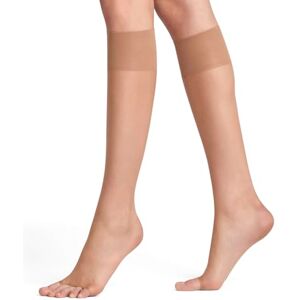 FALKE Damen Kniestrümpfe Shelina Toeless 12 DEN W Kh ultra-transparent einfarbig 1 Paar, Hautfarben Sun 4299, 35-38 FALKE Damen Kniestrümpfe Shelina Toeless 12 DEN W Kh ultra-transparent einfarbig 1 Paar, Hautfarben Sun 4299, 35-38