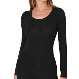 Schiesser Damen Langarm Unterhemd-Personal Fit Wander-Shirt, schwarz_155414, M Schiesser Damen Langarm Unterhemd-Personal Fit Wander-Shirt, schwarz_155414, M