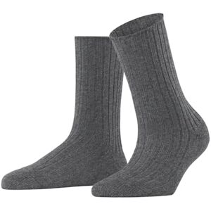 ESPRIT Damen Socken Hygge W So Wolle Kaschmir einfarbig 1 Paar, Grau Carbon Melange 3975, 35-38 ESPRIT Damen Socken Hygge W So Wolle Kaschmir einfarbig 1 Paar, Grau Carbon Melange 3975, 35-38