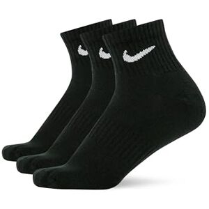 NIKE Unisex Everyday Lightweight Ankle (3 Paar) Socken, Black/White, L EU NIKE Unisex Everyday Lightweight Ankle (3 Paar) Socken, Black/White, L EU