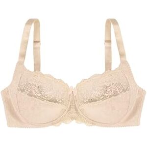 Dorina Philippa Bügel-BH – Jacquard- & Denier-Mikrostoff, U-Rücken-Flügel, Glänzendes Picot-Gummi, Satin-Schleife, Zweireihiger Haken- & Ösenverschluss für Komfort & Halt, Weiß Dorina Philippa Bügel-BH – Jacquard- & Denier-Mikrostoff, U-Rücken-Flügel, Glänzendes Picot-Gummi, Satin-Schleife, Zweireihiger Haken- & Ösenverschluss für Komfort & Halt, Weiß