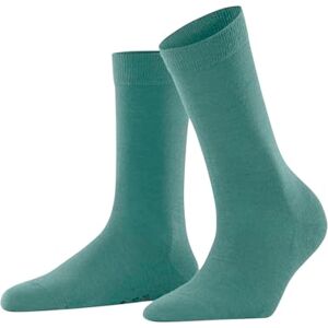 FALKE Damen Socken Softmerino W So Wolle Baumwolle einfarbig 1 Paar, Grün Fjord 7475, 35-36 FALKE Damen Socken Softmerino W So Wolle Baumwolle einfarbig 1 Paar, Grün Fjord 7475, 35-36