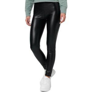 Nur Die Leggings in Leder-Optik Relax & Go Kunstleder High Waist Treggings mit weicher Innenseite & Bund Damen, schwarz, M Nur Die Leggings in Leder-Optik Relax & Go Kunstleder High Waist Treggings mit weicher Innenseite & Bund Damen, schwarz, M
