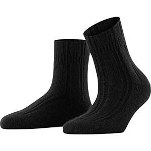 FALKE Damen Socken Bedsock W Hp Angorawolle dick gemustert 1 Paar, Schwarz Black 3009, 35-38 FALKE Damen Socken Bedsock W Hp Angorawolle dick gemustert 1 Paar, Schwarz Black 3009, 35-38