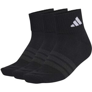 Adidas Unisex Cushioned Sportswear Ankle Socks 3 Pair Pack, black/black/white, 34-36 Adidas Unisex Cushioned Sportswear Ankle Socks 3 Pair Pack, black/black/white, 34-36
