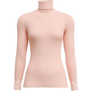 CALIDA Silky Wool Joy Langarmshirt Damen, mit Rollkragen, aus Wolle-Seide, für empfindliche Haut, temperaturausgleichend und geruchsneutralisierend Pearl Blush 40-42 CALIDA Silky Wool Joy Langarmshirt Damen, mit Rollkragen, aus Wolle-Seide, für empfindliche Haut, temperaturausgleichend und geruchsneutralisierend Pearl Blush 40-42