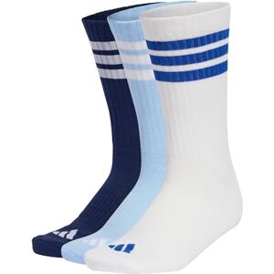 Adidas Unisex 3STRIPES CUSHIONED SPORTSWEAR CREW SOCKS 3 PAIR PACK, dark blue/white/glow blue, 40-42 Adidas Unisex 3STRIPES CUSHIONED SPORTSWEAR CREW SOCKS 3 PAIR PACK, dark blue/white/glow blue, 40-42