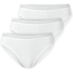 Schiesser Damen Slip Rio im 3er Pack Größe 38 in Weiß Atmungsaktive Baumwollslips mit Spitzenbändern am Bund Elastisches Single-Jersey Bequeme Unterwäsche mit komfortablem Sitz Schiesser Damen Slip Rio im 3er Pack Größe 38 in Weiß Atmungsaktive Baumwollslips mit Spitzenbändern am Bund Elastisches Single-Jersey Bequeme Unterwäsche mit komfortablem Sitz