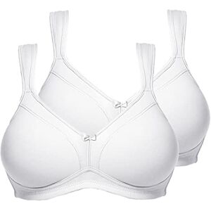 Susa Damen Doppelpack BH, Weiß, 90D EU Susa Damen Doppelpack BH, Weiß, 90D EU