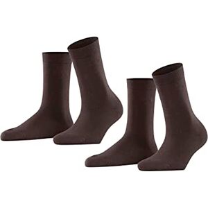 ESPRIT Damen Socken Uni Multipack W So Baumwolle einfarbig 2 Paar, Braun Dark Brown 5230, 39-42 ESPRIT Damen Socken Uni Multipack W So Baumwolle einfarbig 2 Paar, Braun Dark Brown 5230, 39-42