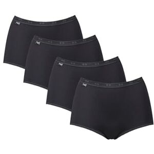 Sloggi Damen Unterhose Basic+ Maxi , 4-Pack, 42, Schwarz Sloggi Damen Unterhose Basic+ Maxi , 4-Pack, 42, Schwarz