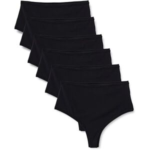 Amazon Essentials Damen Mikrofaser-Tangas (G-String & Hochtaillierter Tanga), 6er-Pack, Schwarz, 40 Amazon Essentials Damen Mikrofaser-Tangas (G-String & Hochtaillierter Tanga), 6er-Pack, Schwarz, 40