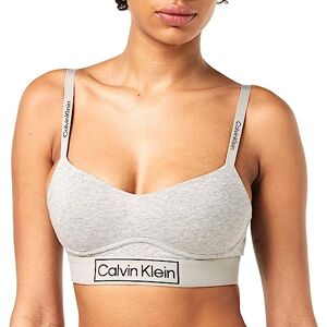 Calvin Damen BH Bralette Light Lined Gefüttert, Grau (Grey Heather), L Calvin Damen BH Bralette Light Lined Gefüttert, Grau (Grey Heather), L