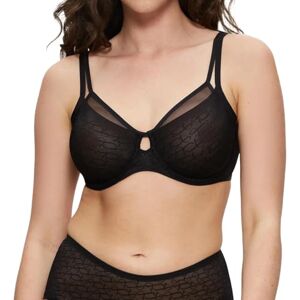 Triumph Damen Minimizer-BH Signature Sheer W01 EX, mit Bügel, ohne Polsterung, Verstellbare Träger, 85F, Schwarz Triumph Damen Minimizer-BH Signature Sheer W01 EX, mit Bügel, ohne Polsterung, Verstellbare Träger, 85F, Schwarz