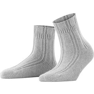 FALKE Damen Socken Bedsock W Hp Angorawolle dick gemustert 1 Paar, Grau Silver 3290, 39-42 FALKE Damen Socken Bedsock W Hp Angorawolle dick gemustert 1 Paar, Grau Silver 3290, 39-42