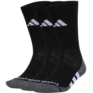 Adidas Unisex Performance Grip Climacool Cushioned Crew 3P Socks, Black/Dark Grey Heather/White, 37-40 Adidas Unisex Performance Grip Climacool Cushioned Crew 3P Socks, Black/Dark Grey Heather/White, 37-40