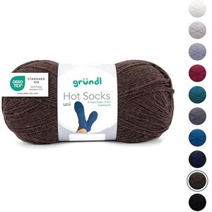 120 Gründl Wolle Hot Socks uni 100 4-fach Sockenwolle für 1 Paar Socken Sockengarn Weich und hautfreundlich 75% Schurwolle, 25% Polyamid 1 Knäuel 100 g / 420 m Nadelstärke 2,5-3 Braun 120 Gründl Wolle Hot Socks uni 100 4-fach Sockenwolle für 1 Paar Socken Sockengarn Weich und hautfreundlich 75% Schurwolle, 25% Polyamid 1 Knäuel 100 g / 420 m Nadelstärke 2,5-3 Braun