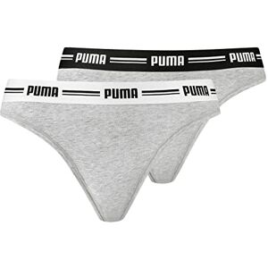 Puma Damen Iconic Women's String (2 Pack) Thong Panties, Grey Grey, S EU Puma Damen Iconic Women's String (2 Pack) Thong Panties, Grey Grey, S EU