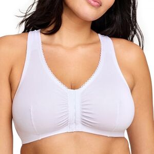 Glamorise Damen Perfectcomfort Baumwolle-BH BH, Weiß, 105B-D EU Glamorise Damen Perfectcomfort Baumwolle-BH BH, Weiß, 105B-D EU