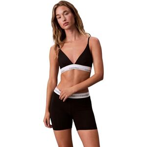 Calvin Damen Triangel BH Unlined mit Logobund, Schwarz (Black), XS Calvin Damen Triangel BH Unlined mit Logobund, Schwarz (Black), XS