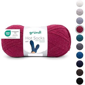 120 Gründl Wolle Hot Socks uni 100 4-fach Sockenwolle für 1 Paar Socken Sockengarn Weich und hautfreundlich 75% Schurwolle, 25% Polyamid 1 Knäuel 100 g / 420 m Nadelstärke 2,5-3 bordeaux 120 Gründl Wolle Hot Socks uni 100 4-fach Sockenwolle für 1 Paar Socken Sockengarn Weich und hautfreundlich 75% Schurwolle, 25% Polyamid 1 Knäuel 100 g / 420 m Nadelstärke 2,5-3 bordeaux