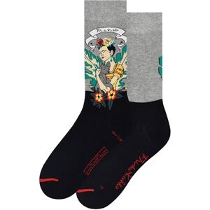 MuseARTa Unisex Frida Kahlo Socken, Grau, 36-40 EU MuseARTa Unisex Frida Kahlo Socken, Grau, 36-40 EU