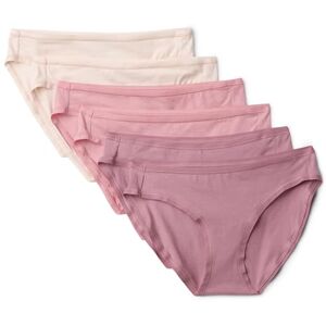 Amazon Essentials Damen Unterhose im Bikini-Schnitt aus Baumwolle, 6er-Pack, Staubrosé/Rosé/Blassrosa, M Amazon Essentials Damen Unterhose im Bikini-Schnitt aus Baumwolle, 6er-Pack, Staubrosé/Rosé/Blassrosa, M
