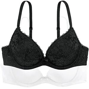 Dorina Damen sonia-2pp Push up BH, Mehrfarbig (Schwarz/Weiß V00), 80A EU Dorina Damen sonia-2pp Push up BH, Mehrfarbig (Schwarz/Weiß V00), 80A EU