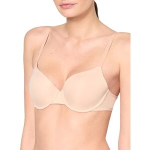 Nur Die T-Shirt Bügel-BH aus weicher Mikrofaser nahtlos vorgeformte gepaddete Cups unsichtbar unter der Kleidung Push-Up-Effekt Damen, Haut, 80A Nur Die T-Shirt Bügel-BH aus weicher Mikrofaser nahtlos vorgeformte gepaddete Cups unsichtbar unter der Kleidung Push-Up-Effekt Damen, Haut, 80A