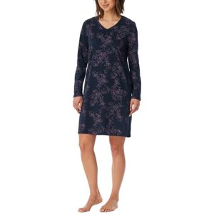 Uncover by Schiesser Damen Langarm-Nachtwäsche Nachthemd, Nachtblau_182851, 36 Uncover by Schiesser Damen Langarm-Nachtwäsche Nachthemd, Nachtblau_182851, 36