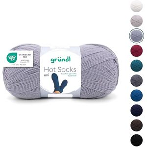 Gründl Wolle Hot Socks uni 100 4-fach Sockenwolle für 1 Paar Socken Sockengarn Weich und hautfreundlich 75% Schurwolle, 25% Polyamid 1 Knäuel 100 g / 420 m Nadelstärke 2,5-3 Silbergrau Gründl Wolle Hot Socks uni 100 4-fach Sockenwolle für 1 Paar Socken Sockengarn Weich und hautfreundlich 75% Schurwolle, 25% Polyamid 1 Knäuel 100 g / 420 m Nadelstärke 2,5-3 Silbergrau