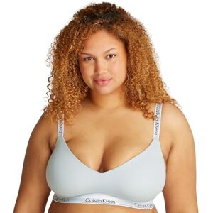 Calvin Damen BH Bralette Lightly Lined Weich vorgeformte Cups, Blau (Plein Air), L Calvin Damen BH Bralette Lightly Lined Weich vorgeformte Cups, Blau (Plein Air), L