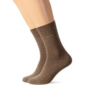 Camano Unisex 2er Pack einfarbige Socken mit verstärkten Zehen und Fersen Damen & Herren Strümpfe, Braun (Caramel Mel. 0039), 35/38 Camano Unisex 2er Pack einfarbige Socken mit verstärkten Zehen und Fersen Damen & Herren Strümpfe, Braun (Caramel Mel. 0039), 35/38