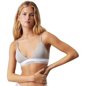 Calvin Damen BH Bralette Triangle herausnehmbare Polster, Grau (Grey Heather), L Calvin Damen BH Bralette Triangle herausnehmbare Polster, Grau (Grey Heather), L