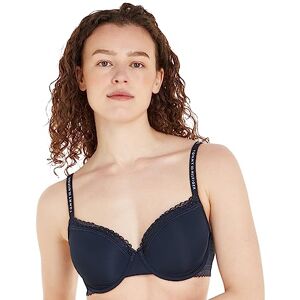 Tommy Hilfiger Damen Demi-Cups BH mit Spitzen-Details, Blau (Desert Sky), 85B Tommy Hilfiger Damen Demi-Cups BH mit Spitzen-Details, Blau (Desert Sky), 85B