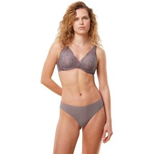 Triumph Damen Spitzen-BH Body Make-Up Illusion Lace WP, mit Bügel, Gepolstert, Verstellbare Träger, 75E, Pigeon Grey Triumph Damen Spitzen-BH Body Make-Up Illusion Lace WP, mit Bügel, Gepolstert, Verstellbare Träger, 75E, Pigeon Grey
