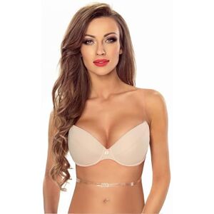 VIVISENCE Push Up BH Damen Rückenfrei Silikonträger Formt Dekolleté Halt, Beige,85D VIVISENCE Push Up BH Damen Rückenfrei Silikonträger Formt Dekolleté Halt, Beige,85D