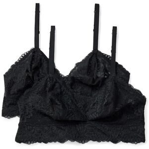 Amazon Essentials Damen Stretch Galloon Lace Ungefüttert Longline Triangel Bralette Schwarz Medium Amazon Essentials Damen Stretch Galloon Lace Ungefüttert Longline Triangel Bralette Schwarz Medium