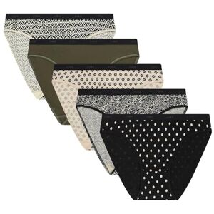 DIM Damen Slip Les Pockets Baumwolle x5 Mehrfarbiger Slip-Satz Komfort Baumwolle & Elastan Weicher Bund Täglicher Stil DIM Damen Slip Les Pockets Baumwolle x5 Mehrfarbiger Slip-Satz Komfort Baumwolle & Elastan Weicher Bund Täglicher Stil