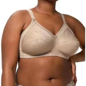 Triumph Damen Minimizer-BH Doreen + Cotton 01 N, ohne Bügel, ohne Polsterung, Verstellbare Träger, 75D, Skin Triumph Damen Minimizer-BH Doreen + Cotton 01 N, ohne Bügel, ohne Polsterung, Verstellbare Träger, 75D, Skin