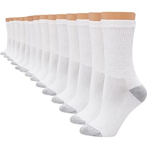 Hanes Damen Crew, Weich, Feuchtigkeitsableitend, Erhältlich in 10er-und 14er-Packungen Socken, Weiß, 14 Stück, 37-42 EU Pack Hanes Damen Crew, Weich, Feuchtigkeitsableitend, Erhältlich in 10er-und 14er-Packungen Socken, Weiß, 14 Stück, 37-42 EU Pack