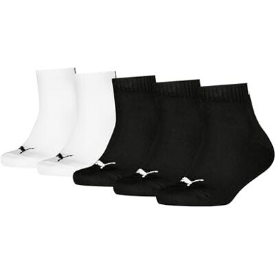 Puma Unisex Kinder Plain Quarter, Black/White, 39-42 EU Puma Unisex Kinder Plain Quarter, Black/White, 39-42 EU