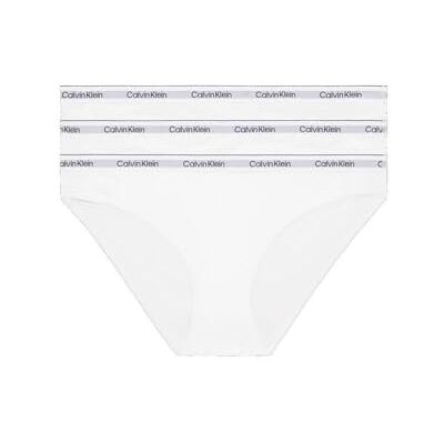 Calvin Damen 3er Pack Slips Bikini Form Baumwolle mit Stretch, Weiß (White/White/White), XS Calvin Damen 3er Pack Slips Bikini Form Baumwolle mit Stretch, Weiß (White/White/White), XS