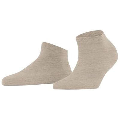 FALKE Damen Sneakersocken Family W Sn nachhaltige Baumwolle kurz einfarbig 1 Paar, Beige Linen Melange 4541, 39-42 FALKE Damen Sneakersocken Family W Sn nachhaltige Baumwolle kurz einfarbig 1 Paar, Beige Linen Melange 4541, 39-42